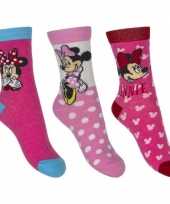 Minnie mouse meisjes sokken pak roze