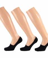 Paar zwarte sneaker sokken siliconen hiel dames 10194097