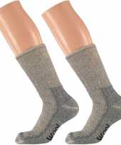 Set stuks extra warme grijze winter sokken maat